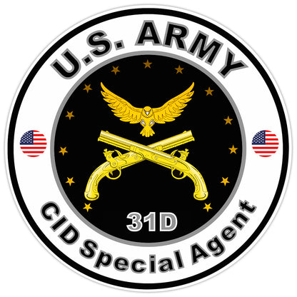 US Army CID Special Agent Bumper Sticker Military Vinyl Soldier Decal 5"