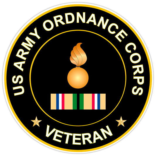 US Army Ordnance Corps Veteran Bumper Sticker Military Vinyl Soldier Decal 5"