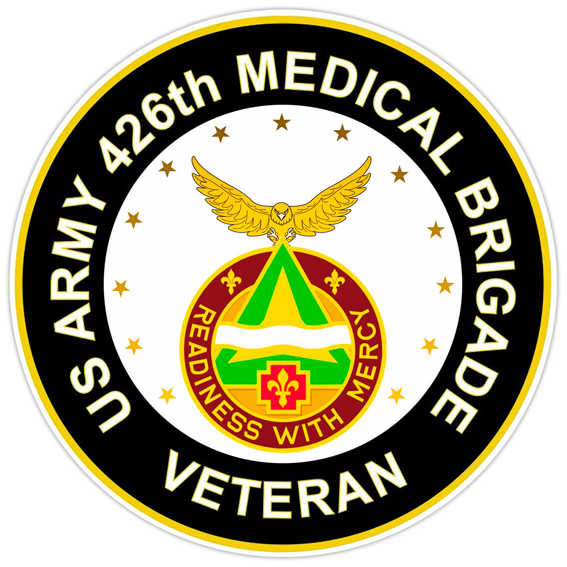 US Army 426th Medical Brigade Veteran Bumper Sticker Military Vinyl Decal 5"