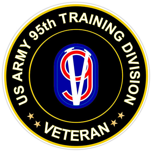 US Army 95th Training Division Veteran Bumper Sticker Military Vinyl Decal 5"