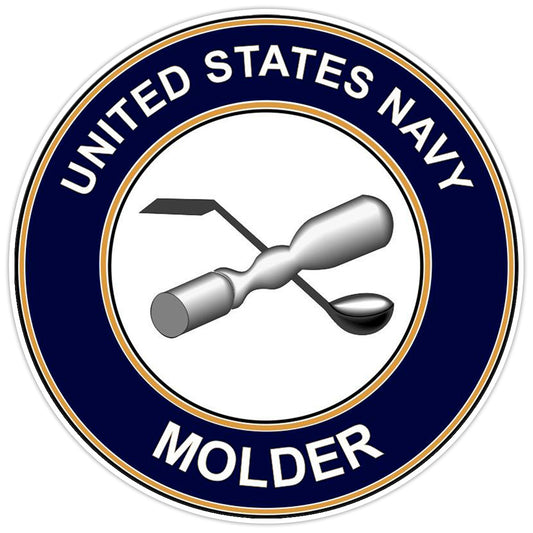 U.S. Navy Molder Bumper Sticker Military Vinyl Soldier Decal 5"