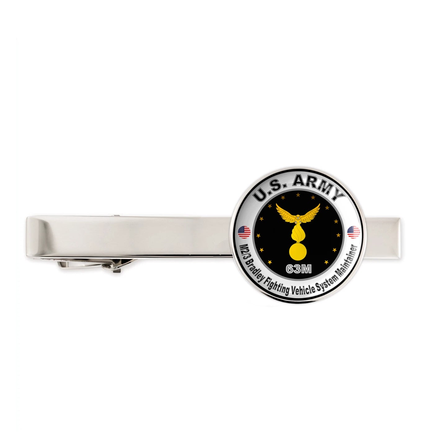 Us Army M2/3 Bradley Fighting vehicle System Maintainer Veteran Tie Clip Gift