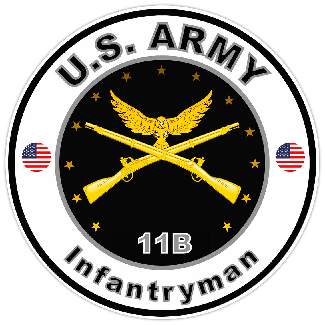 United States Army Infantryman Bumper Sticker Military Soldier Decal 5"