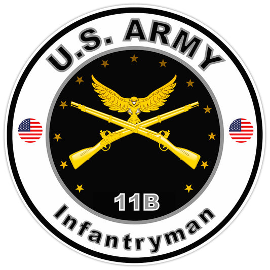 United States Army Infantryman Bumper Sticker Military Soldier Decal 5"