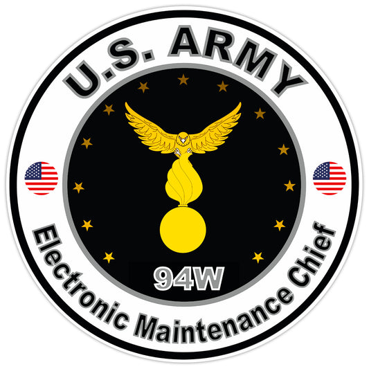 US Army Electronic Maintenance Chief Bumper Sticker Military Soldier Decal 5"