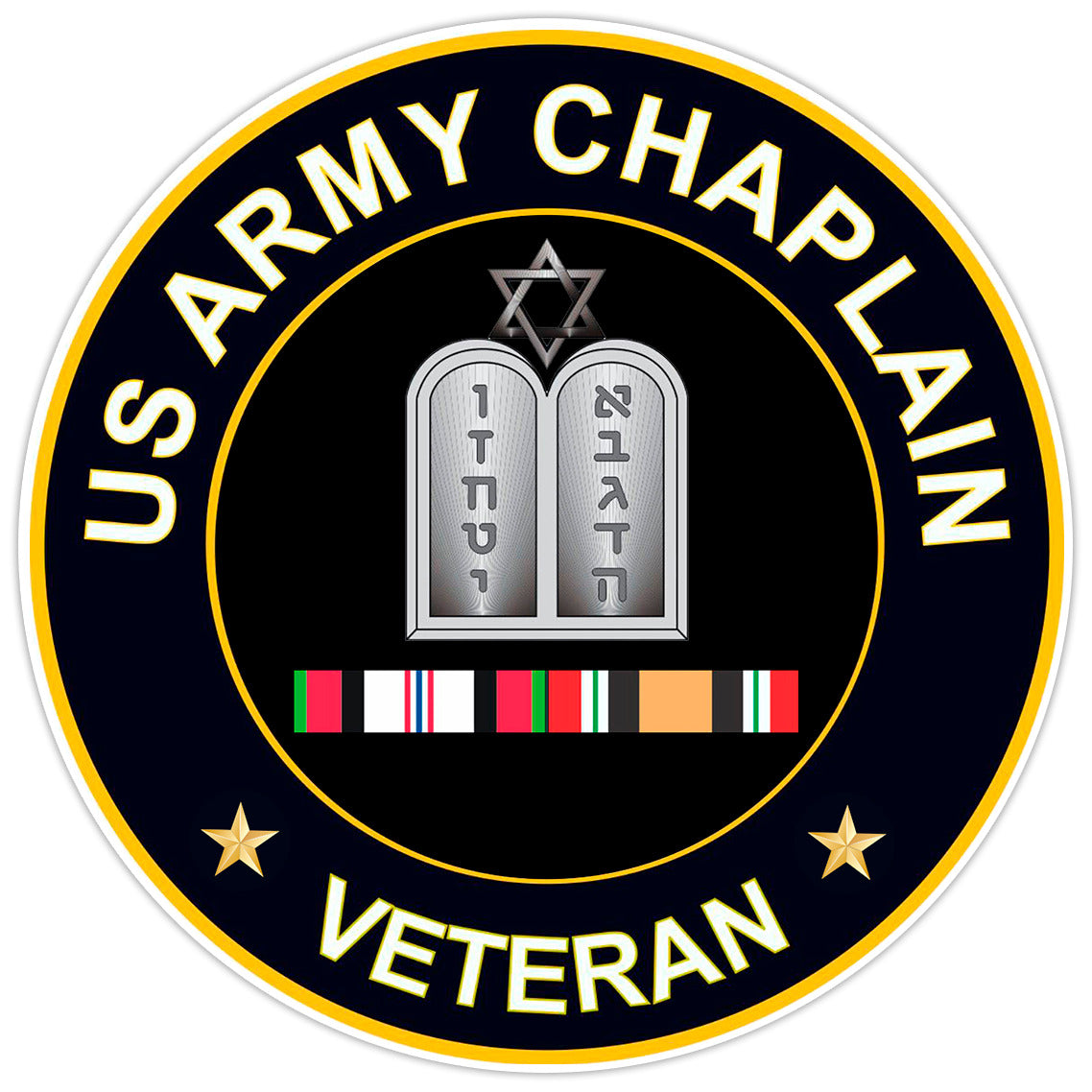 US Army Chaplain Veteran Bumper Sticker Military Vinyl Soldier Decal 5"