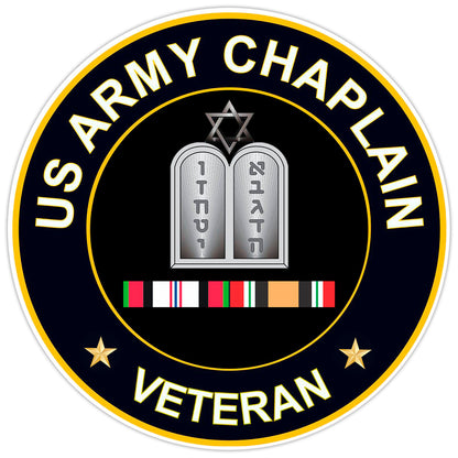 US Army Chaplain Veteran Bumper Sticker Military Vinyl Soldier Decal 5"