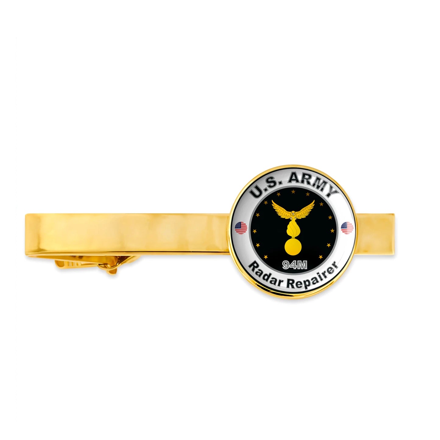 Us Army Radar Repairer 94M Military Veteran Tie Clip Tie Bar Gift