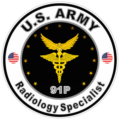 United States Army Radiology Specialist Bumper Sticker Military Decal 5"