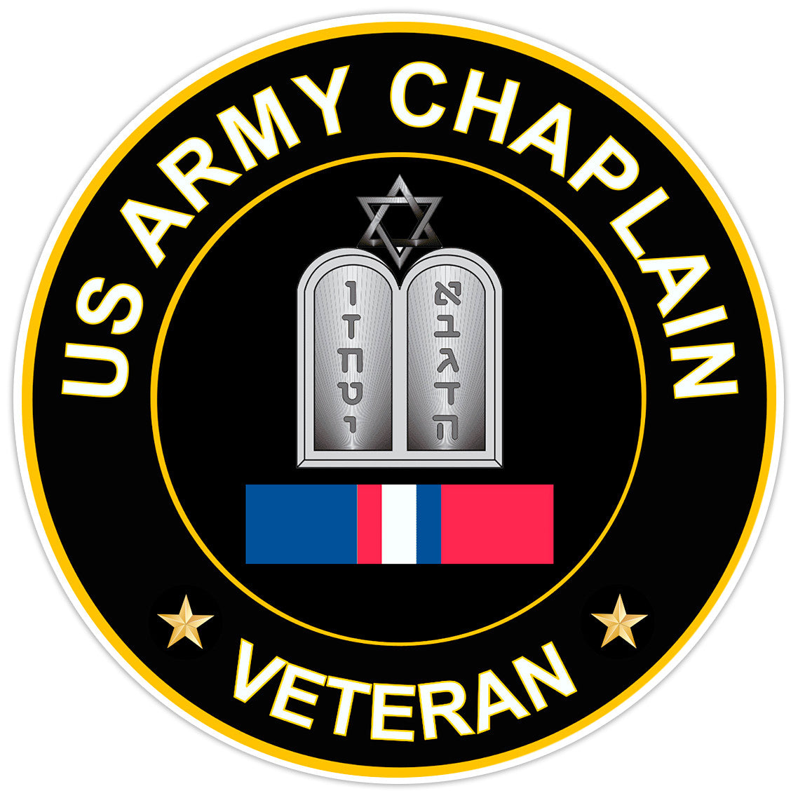 US Army Chaplain Veteran Bumper Sticker Military Vinyl Soldier Decal 5"