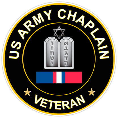 US Army Chaplain Veteran Bumper Sticker Military Vinyl Soldier Decal 5"