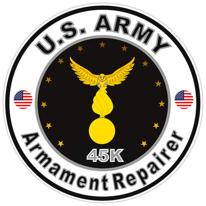 United States Army Armament Repairer Bumper Sticker Military Soldier Decal 5"