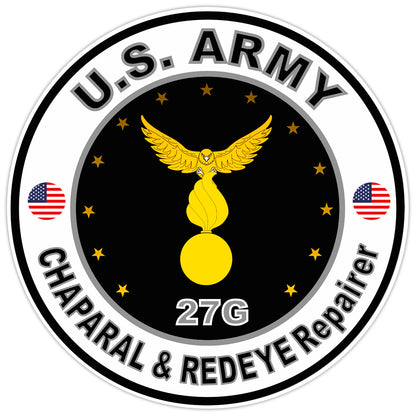 United States Army Chaparal & Redeye Repairer Bumper Sticker Military Decal 5"