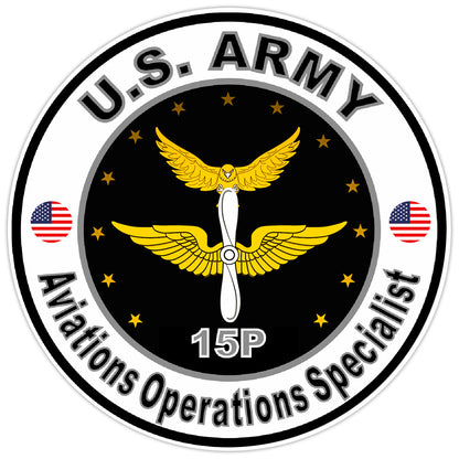 US Army Aviations Operations Specialist Bumper Sticker Military Decal 5"