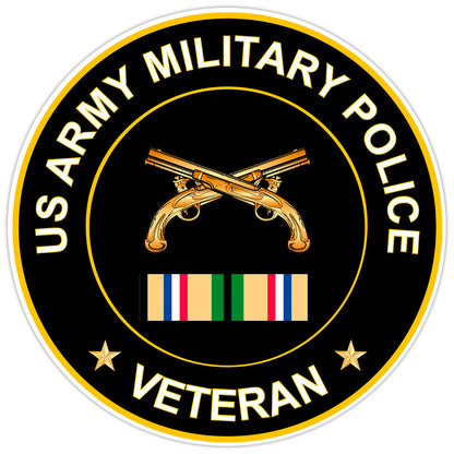 US Army Military Police Veteran Bumper Sticker Military Vinyl Soldier Decal 5"