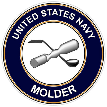 U.S. Navy Molder Bumper Sticker Military Vinyl Soldier Decal 5"