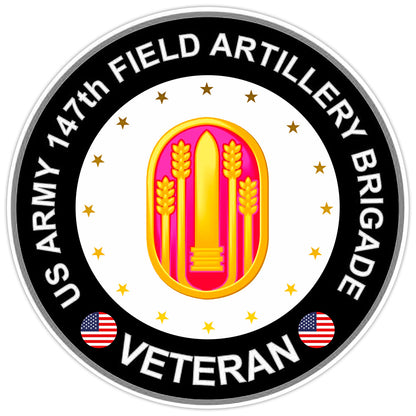 US Army 147th Field Artillery Veteran Bumper Sticker Military Vinyl Decal 5"