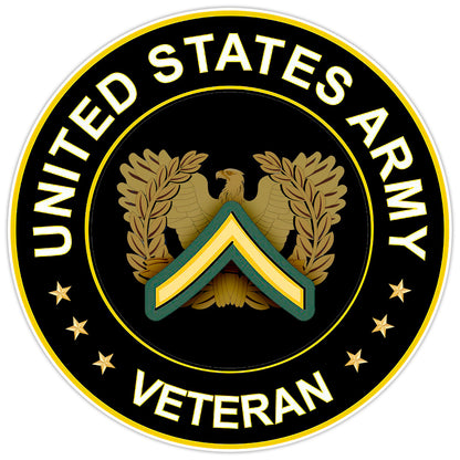 United States Army Veteran Bumper Sticker Vinyl Soldier Decal 5"