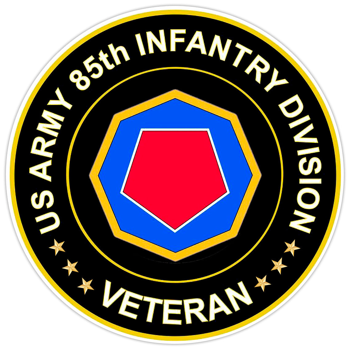 US Army 85th Infantry Division Veteran Bumper Sticker Military Vinyl Decal 5"