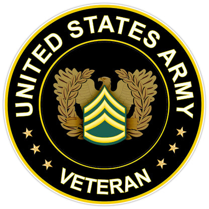 United States Army Veteran Bumper Sticker Vinyl Soldier Decal 5"
