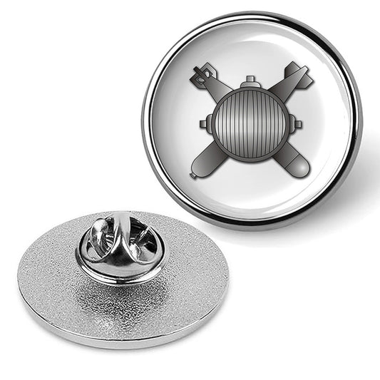 Navy Explosive Ordnance Disposal Tie Tac, Hat Pin Badge, Lapel Pin - Silver