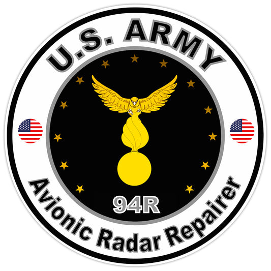 US Army Avionic Radar Repairer Bumper Sticker Military Soldier Decal 5"
