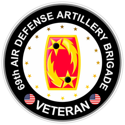 69th Air Defense Artillery Brigade Veteran Bumper Sticker Military Decal 5"