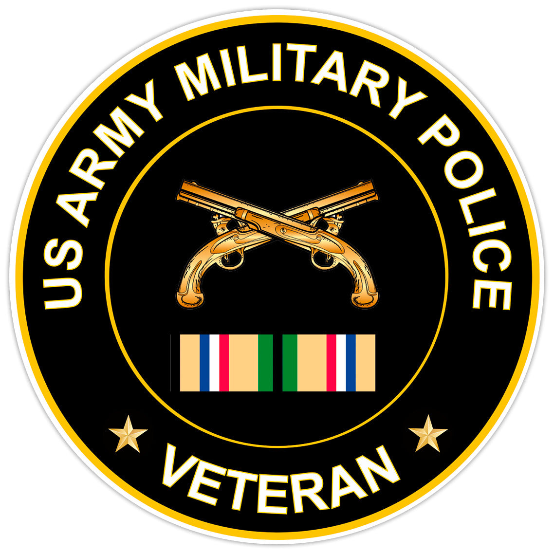 US Army Military Police Veteran Bumper Sticker Military Vinyl Soldier Decal 5"