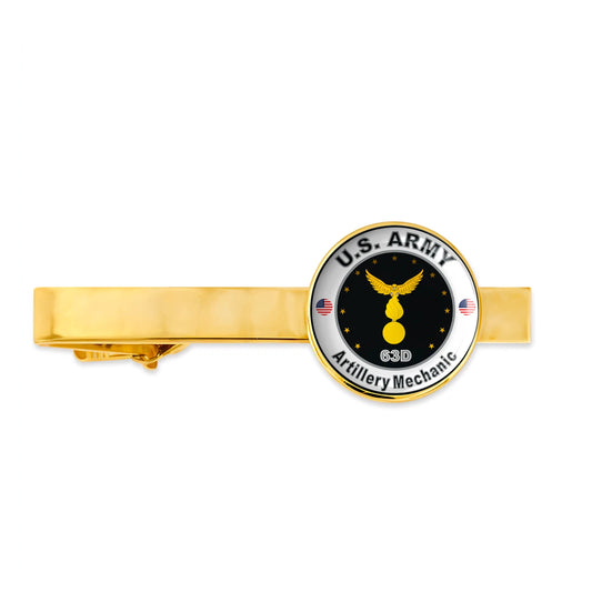Us Army Artillery Mechanic 63D Military Veteran Tie Clip Tie Bar Gift