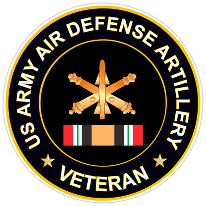 US Army Air Defense Artillery Veteran Bumper Sticker Military Vinyl Decal 5"