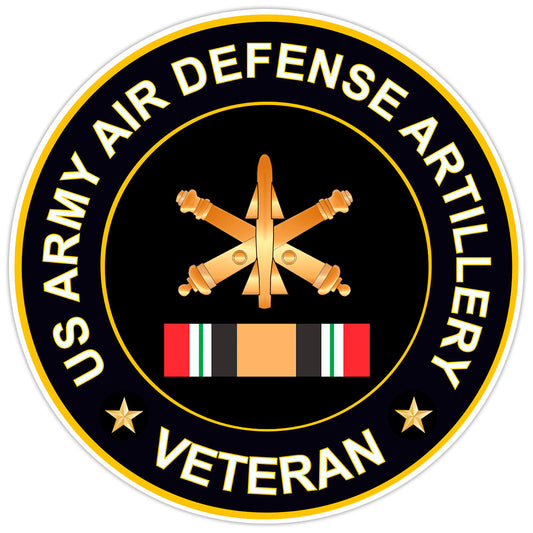 US Army Air Defense Artillery Veteran Bumper Sticker Military Vinyl Decal 5"