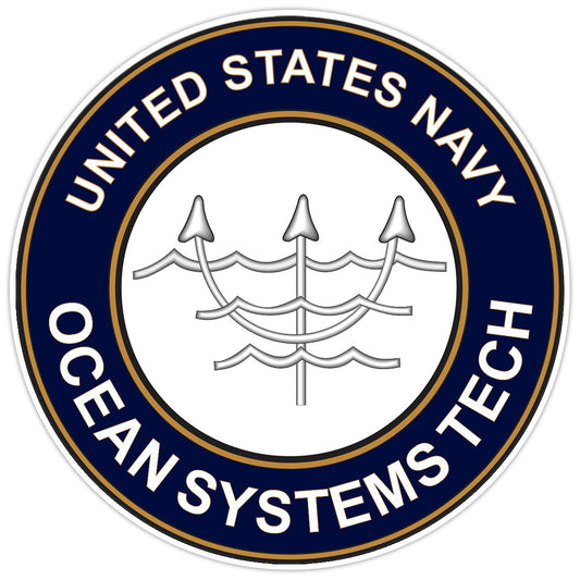 US Navy Ocean Systems Technician Bumper Sticker Military Vinyl Soldier Decal 5"