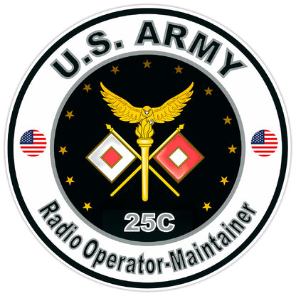 US Army Radio Operator-Maintainer Bumper Sticker Military Soldier Decal 5"