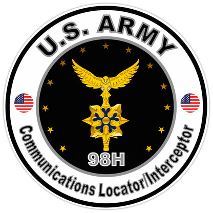 US Army Communications Locator/Interceptor Bumper Sticker Military Decal 5"