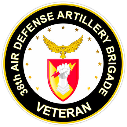 38th Air Defense Artillery Brigade Veteran Bumper Sticker Military Decal 5"