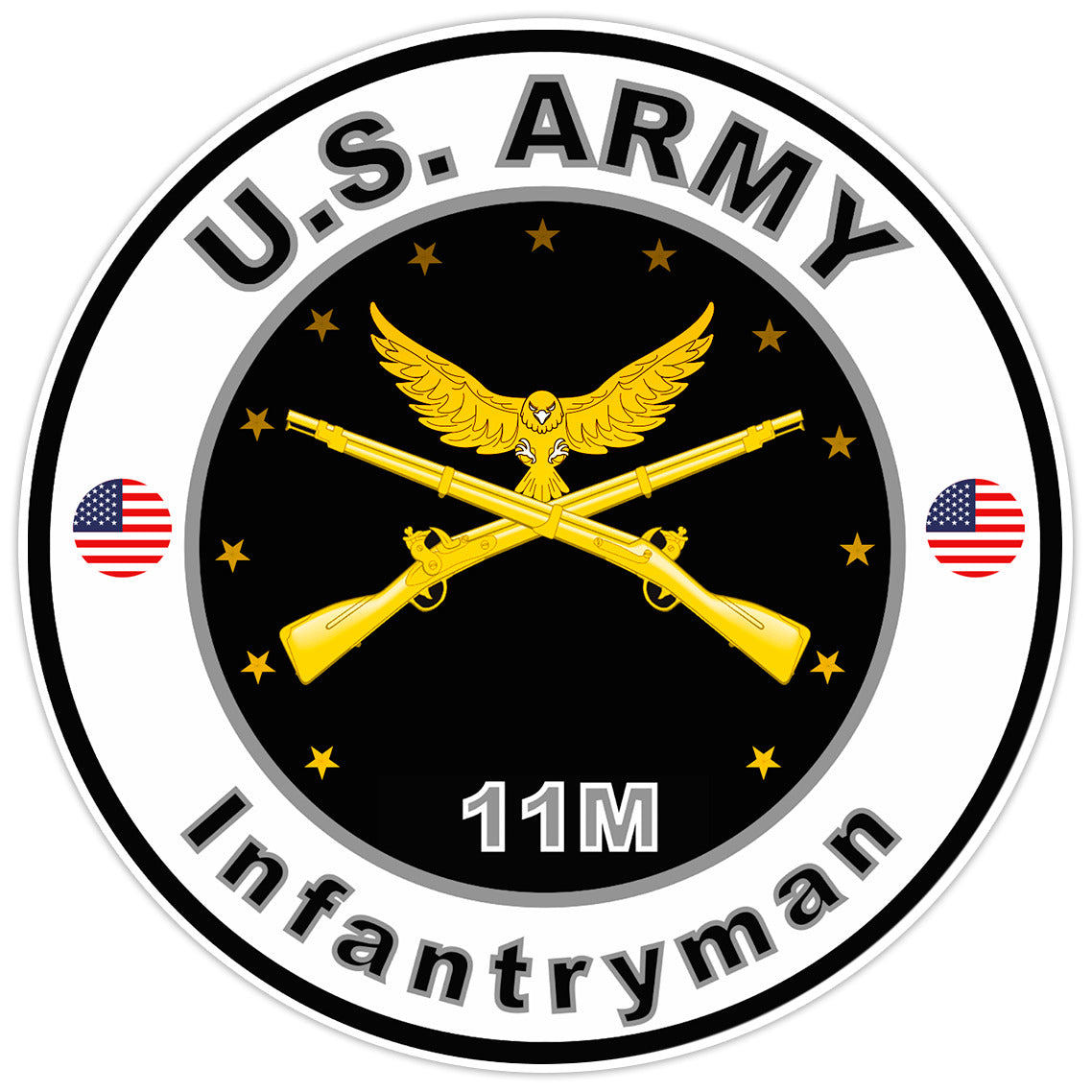 United States Army Infantryman Bumper Sticker Military Soldier Decal 5"
