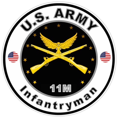 United States Army Infantryman Bumper Sticker Military Soldier Decal 5"