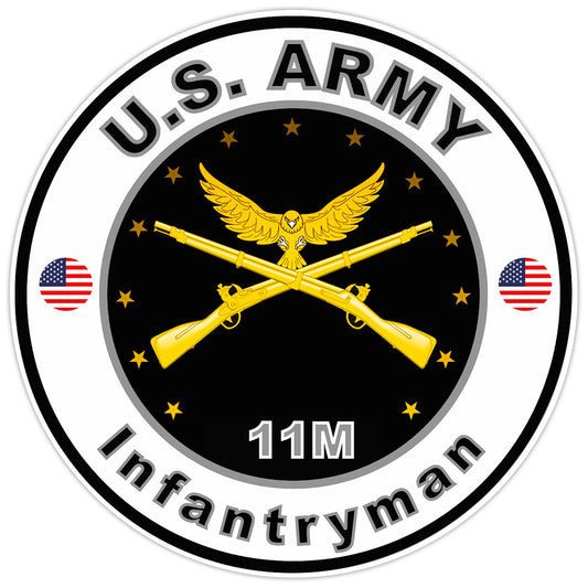 United States Army Infantryman Bumper Sticker Military Soldier Decal 5"