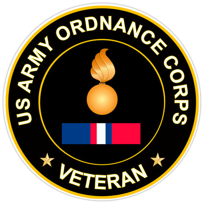 US Army Ordnance Corps Veteran Bumper Sticker Military Vinyl Soldier Decal 5"
