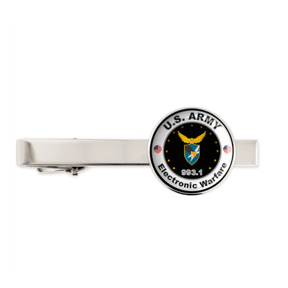 Us Army Electronic Warfare 993.1 Military Veteran Tie Clip Tie Bar Gift