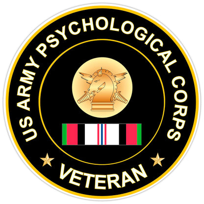 US Army Psychological Corps Veteran Bumper Sticker Military Vinyl Decal 5"