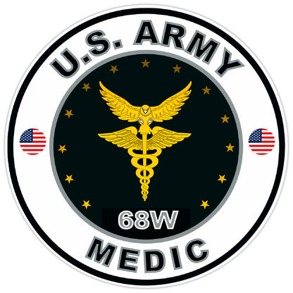 United States Army Medic Bumper Sticker Military Soldier Decal 5"