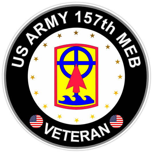 United States Army 157th MEB Veteran Bumper Sticker Military Vinyl Decal 5"
