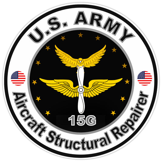 US Army Aircraft Structural Repairer Bumper Sticker Military Soldier Decal 5"