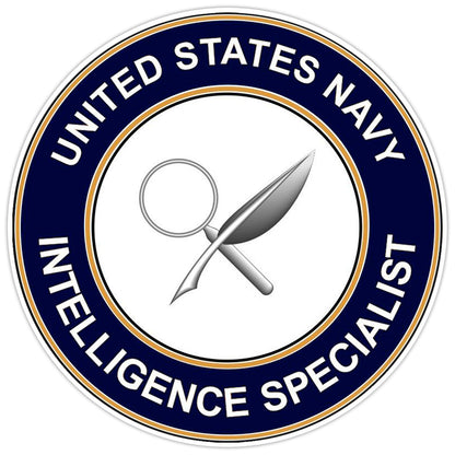 U.S. Navy Intelligence Specialist Bumper Sticker Military Vinyl Soldier Decal 5"
