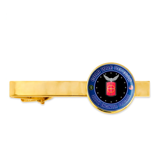 Us Army Cold War Veteran 420th Engineer Brigade Military Tie Clip Tie Bar Gift
