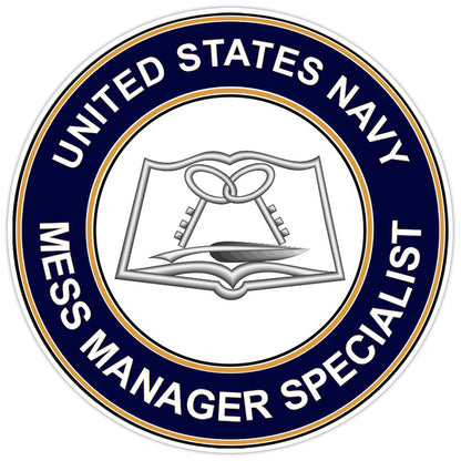 U.S. Navy Mess Management Specialist Bumper Sticker Military Vinyl Decal 5"