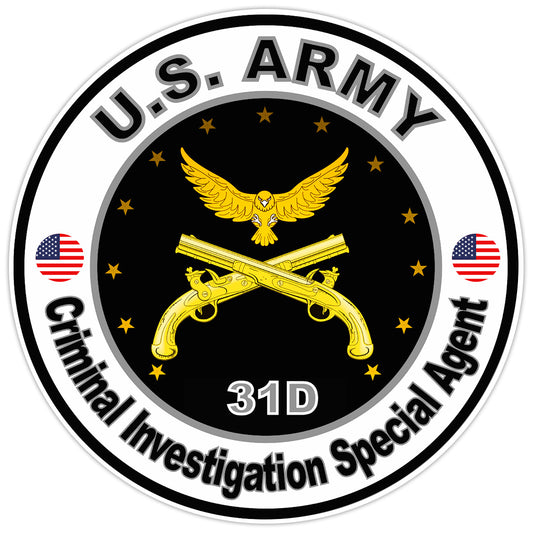 US Army Criminal Investigation Special Agent Bumper Sticker Military Decal 5"