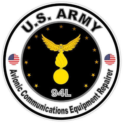 US Army Avionic Communications Equipment Repairer Bumper Sticker Decal 5"