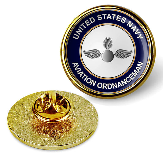 U.S. Navy Aviation Ordnanceman Tie Tac, Hat Pin, Badge, Lapel Pin - Gold